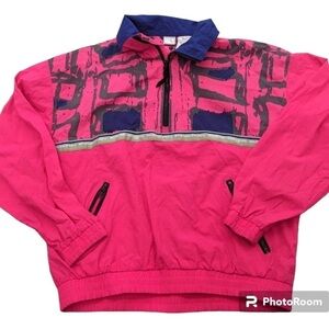 Vintage 90s Ocean Pacific
Pink and Blue Surf Jacket size small